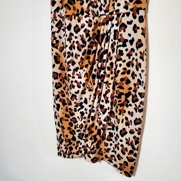 Marvin Richards Womens Cheetah Print Sheath Dress Size 8 - Picture 3 of 14